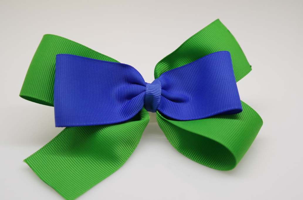 Emma inspired hair Bow with colors  Classical Green, Royal